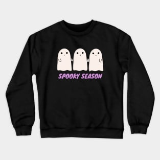 Spooky Season Three Ghost Friends Crewneck Sweatshirt